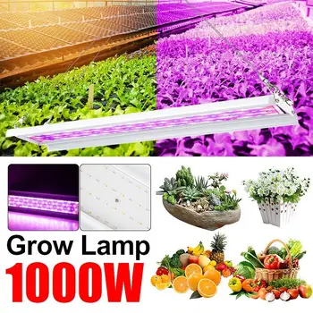 1000W viso Spektro Led Grow Light ES MUMS Kištuku LED Fito Žibintai Augti LED Lempos, Baras Šviesos Hydroponic Augalų Augimą, Šviesa 110-220v