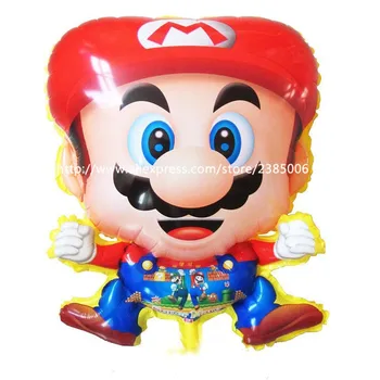 10vnt/daug Raudonos Super Mario balionas Klasikinis Žaislai Mario Bros 