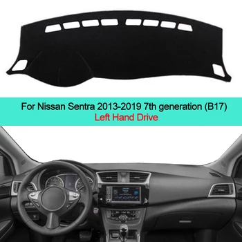 2 Sluoksnių Automobilių Vidinis prietaisų Skydelio Dangtelį Brūkšnys Kilimėlis Kilimų Saulės Atspalvis Nissan Sentra 2013 2016 2017 2018 2019 B17 7 Gen