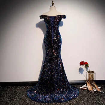 2020 Naujas Ilgas Vakarines Sukneles Undinė Blizgučiais Oficialią Suknelės Moterims, Elegantiškas Suknelės, Šaliai