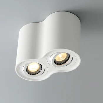 20W 24W Keičiamų GU10 LED Lemputė paviršinės Montuotės COB LED Downlight Šalta/Šilta Balta Miegamojo, Virtuvės LED Lubų Šviesos Vietoje