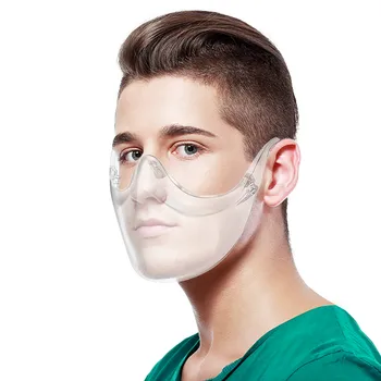 3pcs Dropshipping Patvarus Veido Kaukė mascherine Sujungti Plastiko Daugkartinio naudojimo Išvalyti Veido Kaukė Shield маски от вирусов