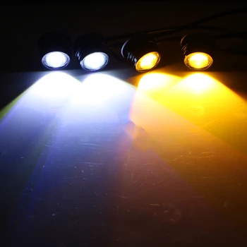 4 in 1 LED Automobilių Eagle Eye Avarinės Šviesos Įspėjamųjų Strobe Flash Šviesos Belaidžio Nuotolinio Valdymo Automobilio Šviesos važiavimui Dieną