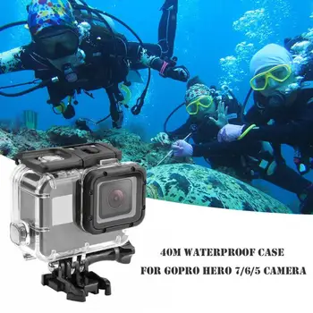 40m po vandeniu Vandeniui Atveju, Apsauginis Korpuso Dangtelis GoPro Hero 7 5 6 Fotoaparato Priedų
