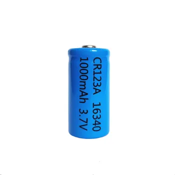 4pcs/daug SHSEJA 3.7 V, 1000mAh CR123A 16340 įkrovimo baterija (akumuliatorius apsaugos CR123a 16340 ličio jonų įkraunama ličio baterija