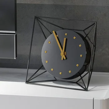 5 colių Europos Senovinių Prabangių Geležies Laikrodis Kambarį Namuose Derliaus Išjungimo Laikrodis Stalo Laikrodis Retro Romos Darbalaukio Papuošalai
