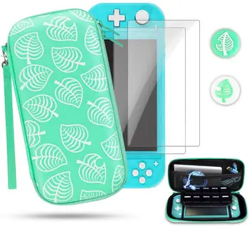 5 In 1 Skirtas Nintendo Jungiklis lite lagaminas su 2 Pak Screen Protector 2 Vnt Nykščio Spaustuvai, Kepurės Nešiojamų Kelionių dėklas