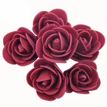 500pcs 3,5 cm Dirbtinių Rožių Putų Vadovai Gėlių į 