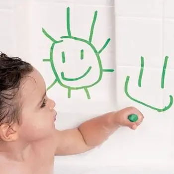 6Pcs/Set Kūdikių Vonios Žaislas Kūdikio Vonioje Pieštuku Bamblys Skalbti Bathtime Saugos Įdomus Žaisti Švietimo Žaislas Vaikams
