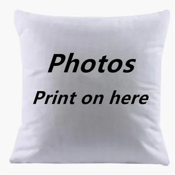 Abi pusės Dizainas, Nuotraukos ant pagalvėlė padengti Spausdinti Pet vestuvių asmens Vaikai draugas nuotraukos individualų dovana namų pagalvės užvalkalą