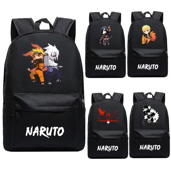 Anime Naruto Uzumaki Kuprinė Studentų Atgal į Mokyklą Schoolbags Berniukų, Mergaičių Kuprinės Kelionės Paketą Nešiojamojo kompiuterio Krepšys Mochila