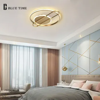 Aukso Šiuolaikinių LED Lubų Šviesos Miegamajame, Gyvenamasis Kambarys su Virtuvės Dekoras Apšvietimas, Namų Patalpų Apšvietimas Šviestuvai LED Lubų šviestuvas