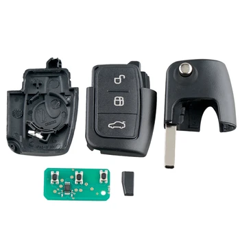 Automobilio Smart Remote Key 3 Mygtukai, Tinka Ford Focus, Fiesta 2013 Fob Atveju 433Mhz