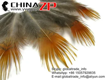 CHINAZP 200pcs/lot 6-10cm, Natūralus Geltonasis Auksinių Fazanų Plunksnos Plunksnų Papuošalai Priėmimo Žvejybos Sabiki ir Amatų rūmai