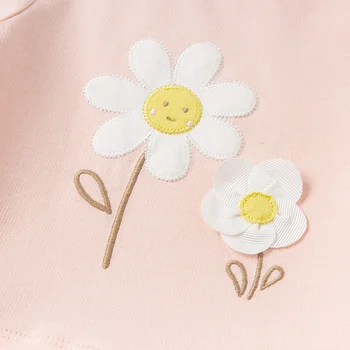 DBZ17126 dave bella pavasario baby girl mielas lankas gėlių siuvinėjimas suknelė vaikų mados šalis suknelė vaikams kūdikiams lolita drabužiai