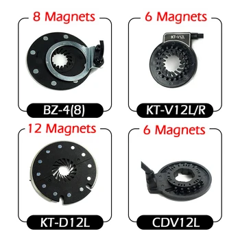 Ebike PAS Jutiklis KTV12 CDV12L 12 Magnetų, Kairėn, Dešinėn Pedalo Padėti Sensor Dual Salė Jutikliai, 12 Signalus Elektrinis Dviratis PAS Jutiklis