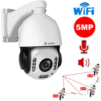 IMPORX 5MP WIFI Auto Stebėjimo, IP Kameros 20X Optinis Priartinimas žmonėmis High Speed Dome IP Kamera, 2592 x1944 PTZ Tinklo Kameros