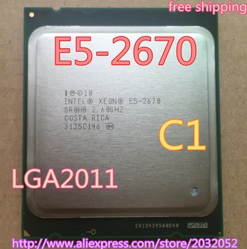 Intel Xeon Processor E5-2670 20M Cache/2.60/GHz/8.00 GT/s SROH8 C1 GA 2011 E5 2670 (darbo Nemokamas Pristatymas)