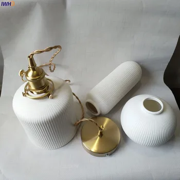 IWHD Šiuolaikinės Keramikos Sieniniai Šviestuvai Miegamasis, Valgomasis Gyvenamasis Kambarys Nordic Light Lempa Hanglamp Kabinti Šviesos Šviestuvas
