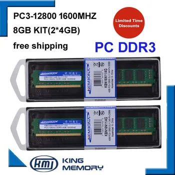 KEMBONA pristatymas nemokamas DDR3 8GB 1 600mhz (Komplekto 2,2 X 4GB DDR3 Dual Channel) PC3-12800 visiškai suderinama su visais plokštė