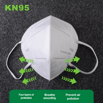 KN95 veido kaukė 5 sluoksnių 95% filtro Saugos Dulkėms daugkartinio naudojimo apsauginės Kaukės Balta sandėlyje greitas pristatymas ffp2 ce mascarillas