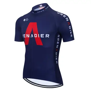 Komanda pjovimas lazeriu ineos tenue cycliste homme pro komandos 2021 lenktynių trumpas rankovės dviratį marškinėliai kvėpuojantis grenadierių dviračių džersis