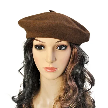 Korėjos skrybėlę vilnos, šiltos žiemos skrybėlę Beretė moterų Skrybėlę megzti beanie už Dailininko žiemos mezgimo skrybėlės moterims
