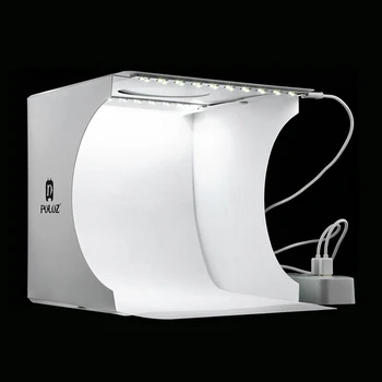Lankstymo Švieslentę Fotografija, Foto Studija Softbox 2 Skydelis LED Light Soft Box Nuotrauka Fone Rinkinys, šviesdėžės Kameros Led apšvietimas
