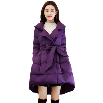 LANMREM 2020 m. žiemos korėjos sijonas stilius kietas Moterų Vidutinio ilgio moterų sutirštės elegantiškas mados mažas medvilnės-paminkštintas 2A437