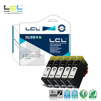 LCL 364XL 364 XL (5-Pack Black) Rašalo Kasetė Suderinama HP Photosmart B8550/B8553/B8558/C6380/C6383/C5324/C5383/C5380