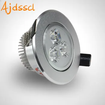 LED Spot LED Downlight Pritemdomi Šviesus Embedded 6W 9W 12W 15W 21W LED Spot light apdailos Lubų Lempa AC 110V, 220V AC85-26V