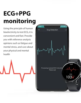 LEMFO Smart Watch Vyrai Moterys HD Ekranas, EKG+PPG Stebėsenos IP67 atsparus Vandeniui 