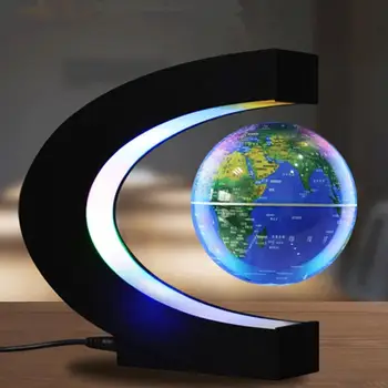 LumiParty LED Elektroniniai Magnetic Levitation Plūduriuojantis Pasaulyje Antigravity LED Nakties Šviesos Namų Dekoro Naujovė dovana