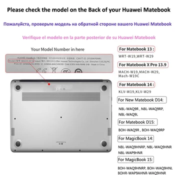 Mate/Crystal Atveju Visišką Apsauginį Kiautą, Huawei Matebook Už Mate 13 14 X Pro 13.9 D14 D 15 Iki 2020 M., MagicBook 14 15 Nešiojamąjį Kompiuterį