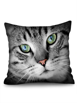 Mielas gyvūnų užvalkalas katė modelio užvalkalas skaitmeninis spausdinimas užvalkalas home office home sofa trumpas pliušinis užvalkalas