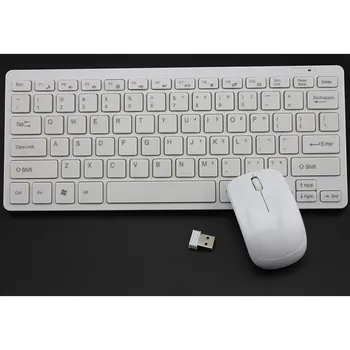Mini Ergonomiškas Belaidę Klaviatūrą, Mažas, Stilingas Pelės Rinkinys USB Klaviatūrą, Skirtą Žaidimų Office Planšetinio Nešiojamojo kompiuterio Darbalaukio Prekes