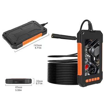 Mini Vandeniui Kabelio Tikrinimo HD1080P Kameros 8mm USB Endoskopą Borescope 8 LED Žibintai, 4.3 Ekranas, 2/5/10m Funkcijos