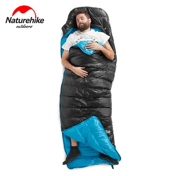 Naturehike miegmaišį Žiemos CW400 Lengvas Žąsų Žemyn miegmaišį Ultralight Vandeniui Pėsčiųjų, Kempingas miegmaišį