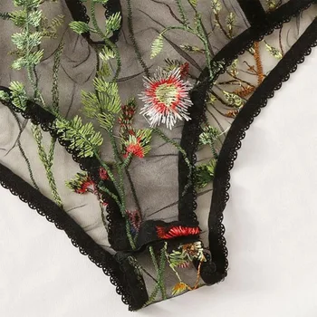 Nauja Siunta Moterų Mados Egzotinių Kostiumas Siuvinėjimo Tinklelio, Pagunda Seksualus Sleepwear Teddies Bodysuits