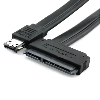 Naujas Dual Power eSATA USB 12V 5V Combo 22Pin SATA USB Kietąjį Diską Kabelio Išorinio Maitinimo Kietajame Diske Skaičiuoklė