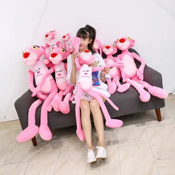 Naujų Didmeninių Pink Panther Pliušinis Žaislas korėjos Stiliaus MERGINOS Širdį Pink Panther Lėlės Miegoti su Pagalve Draugei, Dovanos 2021
