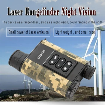 Optinis 6x32 Daugiafunkcinis Lazerinis Svyruoja Naktinio Matymo Prietaisas 200m su Atstumo Matavimo 500m Laukinės gamtos Žiūrėjimo Naktį