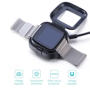 Pakeitimo Įkrovimo Dokas Įkroviklis Duomenų Kabelis Lopšys Stotis Laidą Fitbit Atvirkščiai Smartwatch Flip cover, Be dangtelio (pasirinktinai)