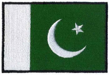Pakistano geležies siuvinėjimo vėliavos pleistrai logotipai 3
