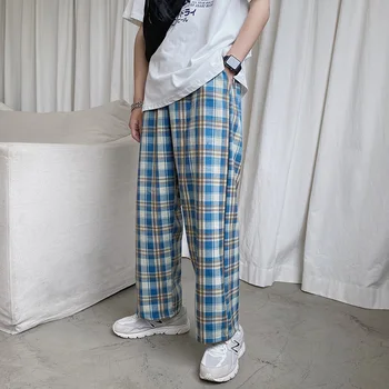 Pavasario Pledas Kelnės, vyriškos Mados Retro Raišteliu Atsitiktinis Kelnės Vyrams Streetwear Laukinių Prarasti Hip-Hop Tiesios Kelnės Mens S-3XL