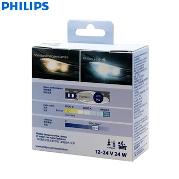 Philips LED H11 Ultinon Esminius LED Gen2 12V/24V 24W LED G2 6500K Mados Baltos Šviesos Auto Lempos Sunkvežimių Lemputes 11362UE2X2, 2vnt