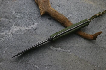 POHL integruota peilis Niolox ašmenys G10 rankena lauko kempingas medienos apdirbimo, sodo multi-purpose medžioklės įrankis