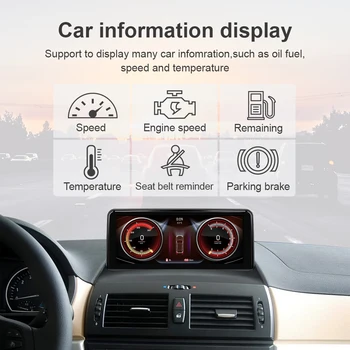 Qualcomm Automobilio Multimedijos BMW X3 E83 Android 10.0 Autoradio Navigacijos GPS Stereo Headunit IPS 10.25 