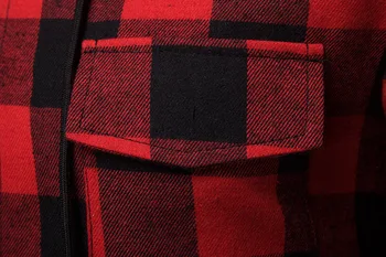 Raudonas Juodas Pledas Hoodie Marškinėliai Vyrams 2019 Mados Netikrą Dviejų Dalių Patikrinti Gobtuvu Marškinėliai Mens Hipster Streetwear Marškinėliai Su Kišenėmis Xxl