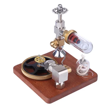 Reguliuojamas Greitis Stirlingo Variklio Modelis Mokslų Eksperimentas Variklio Žaislas su Horizontaliai Smagratis Fizikos Garo Galia Žaislų Dizainas